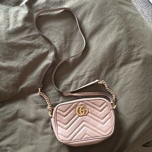 Gucci Pink Quilted Crossbody Bag